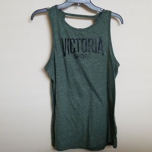 Olive green workout tank top